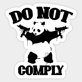 Shooting Panda Sticker